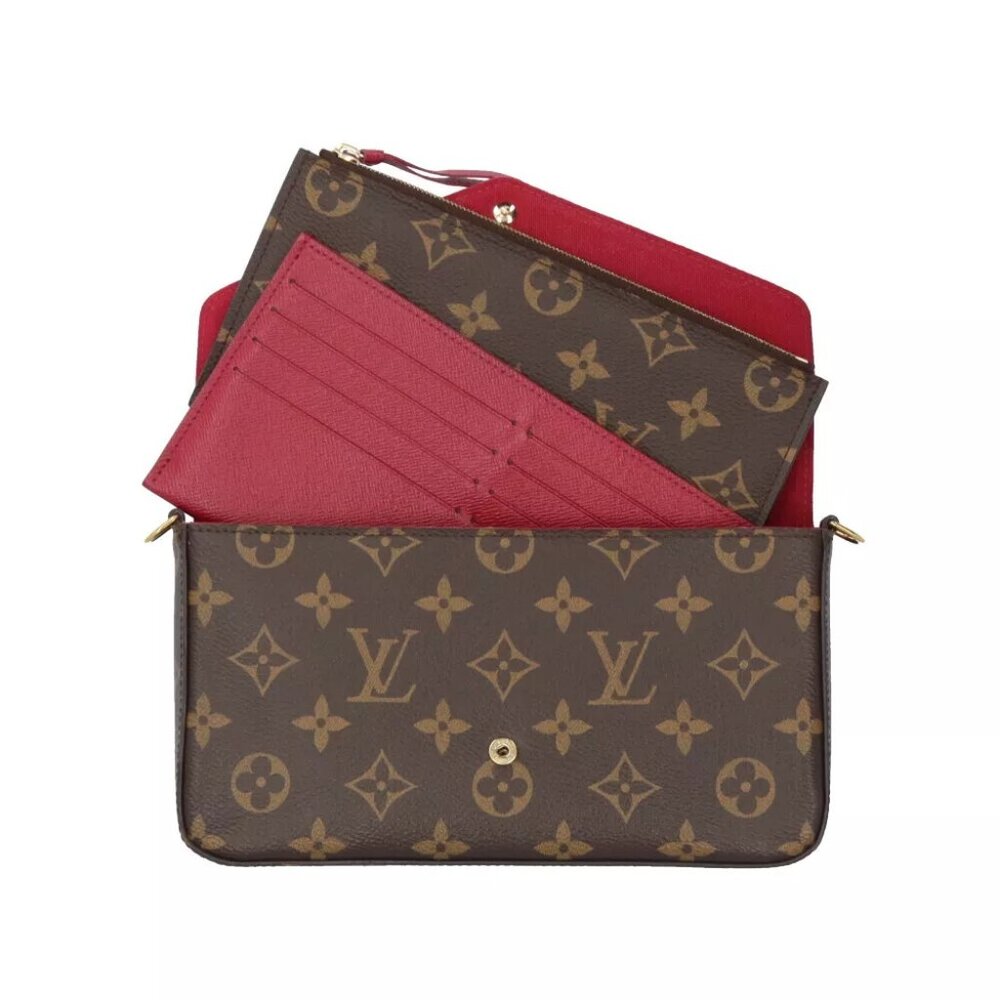 LOUIS VUITTON Shoulder Bag M81896 Monogram canvas Chain Pochette Felice used - Picture 7 of 11